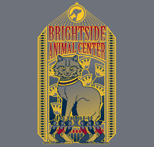 Brightside Animal Center shirt design - zoomed