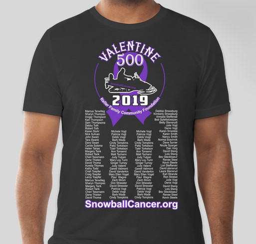 SnowballCancer.org Show your support for those battling cancer! Fundraiser - unisex shirt design - front