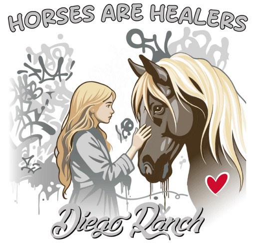 WHY THIS T SHIRT... Because we are saving children & veterans lives through equine assisted therapy shirt design - zoomed