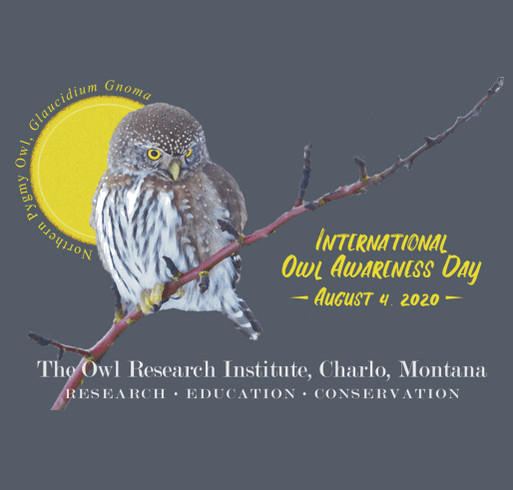 International Owl Awareness Day 2020 shirt design - zoomed