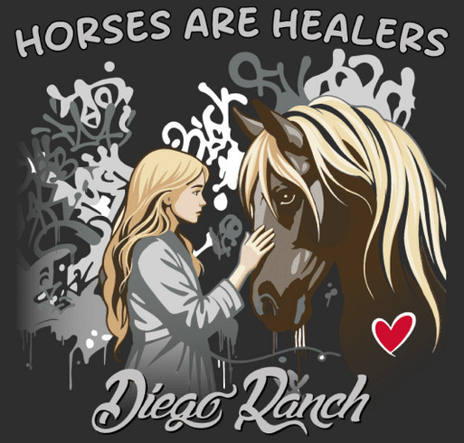 WHY THIS T SHIRT... Because we are saving children & veterans lives through equine assisted therapy shirt design - zoomed