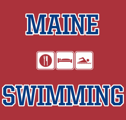 Maine Swimming Apparel shirt design - zoomed