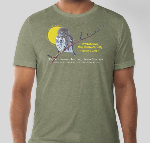 International Owl Awareness Day 2020 Fundraiser - unisex shirt design - front