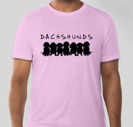 Dachshund Friends! Fundraiser - unisex shirt design - front