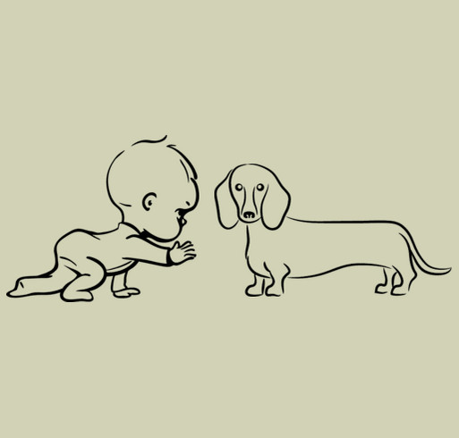Petey and Pup shirt design - zoomed