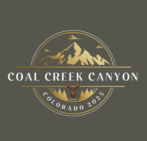 2025 Coal Creek Canyon - Limited Edition T-shirt Fundraiser shirt design - zoomed