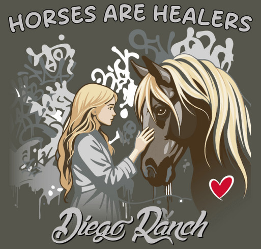 WHY THIS T SHIRT... Because we are saving children & veterans lives through equine assisted therapy shirt design - zoomed