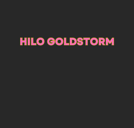 Hilo GoldStorm Nike Polo - Black shirt design - zoomed