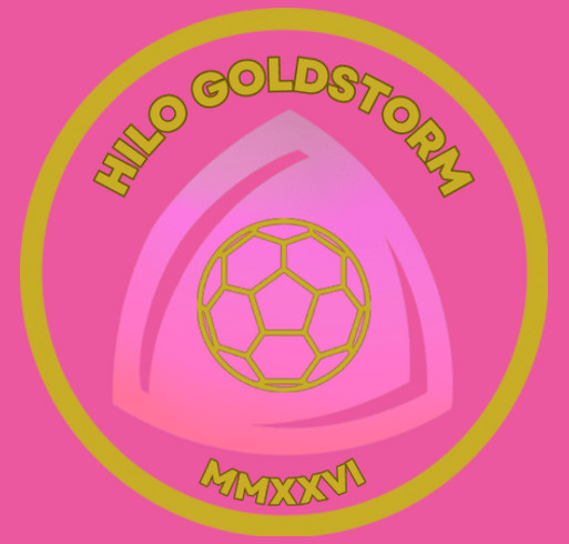 Hilo GoldStorm Nike Polo - Vivid pink shirt design - zoomed