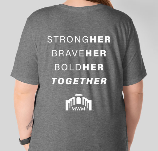Stronger Together with the Military Women's Memorial Fundraiser - unisex shirt design - back