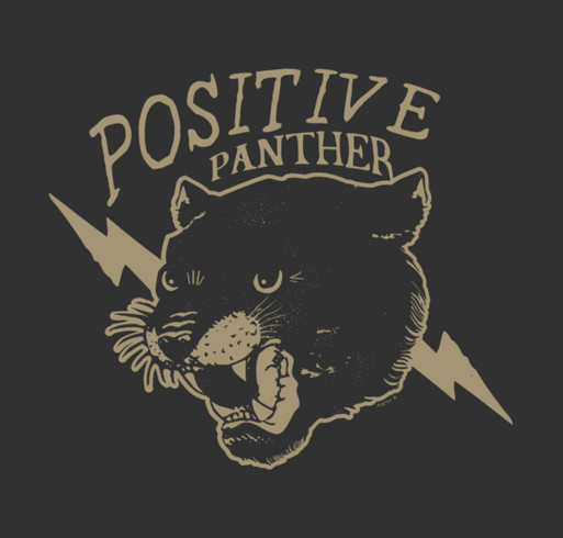 The Natty B. "Positive Panther" Wheelchair Fund shirt design - zoomed