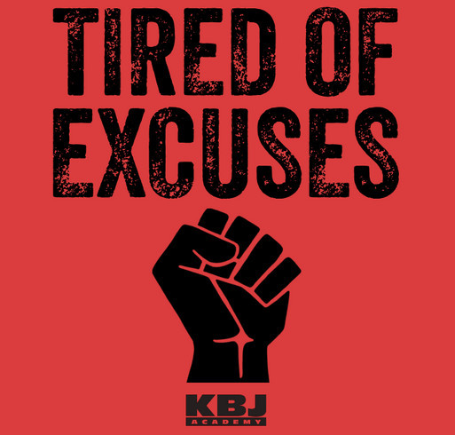 Tired of Excuses - We Matter!!! shirt design - zoomed