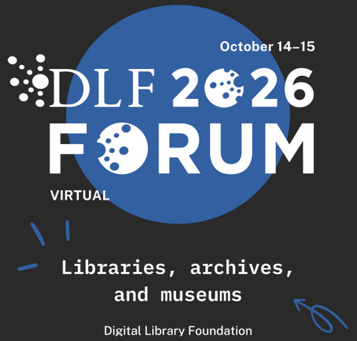 2026 DLF Virtual Forum T-Shirts shirt design - zoomed