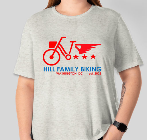 Hill Family Biking x Maury PTA for Permanent Crosswalk Art Fundraiser - unisex shirt design - front