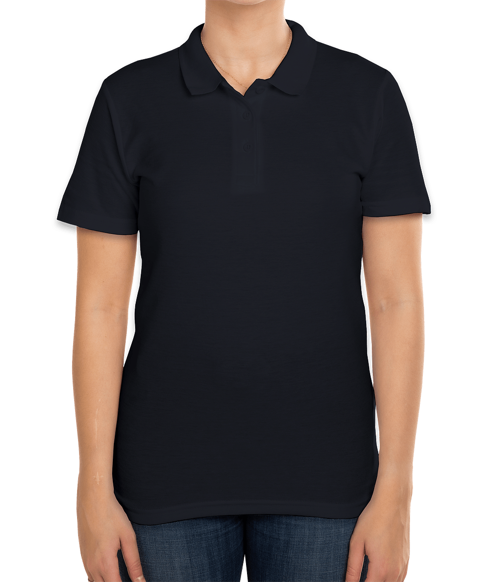 Gildan Women's Softstyle Pique Polo - Printed
