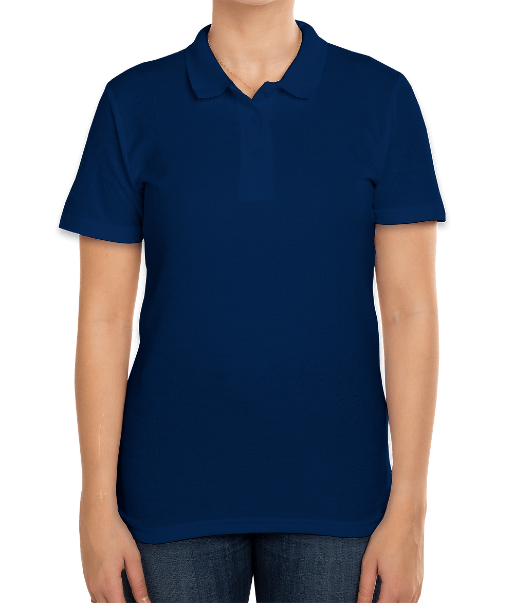 Gildan Women's Softstyle Pique Polo - Printed