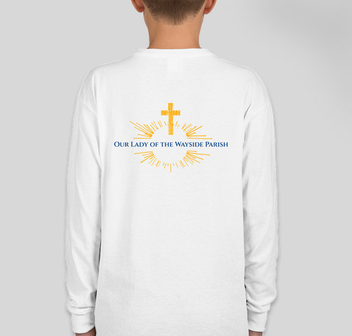 Celebrate 70 Kids Wear - White Fundraiser - unisex shirt design - back
