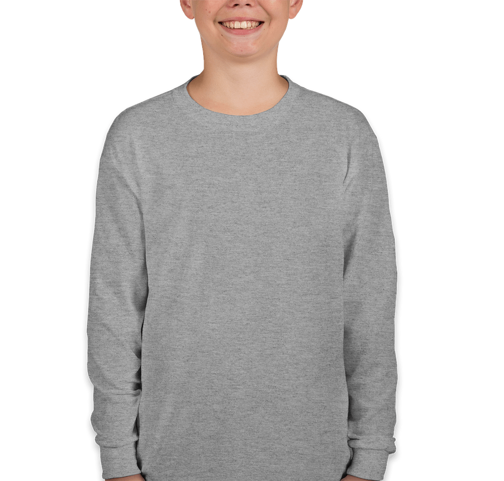 Gildan Youth 100% Cotton Long Sleeve T-shirt