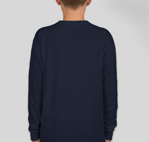 Long Sleeve Wolf Tee Fundraiser - unisex shirt design - back
