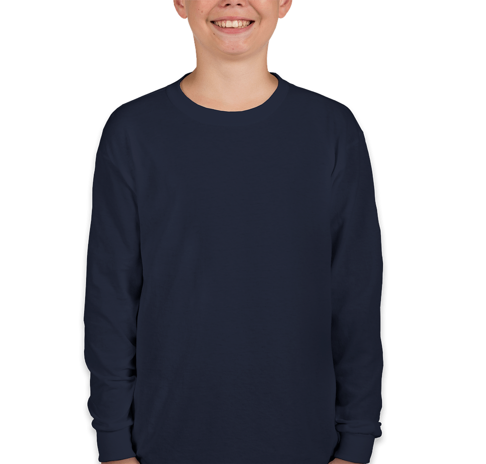 Gildan Youth 100% Cotton Long Sleeve T-shirt