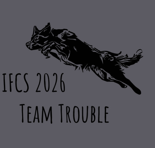 Team Trouble shirt design - zoomed
