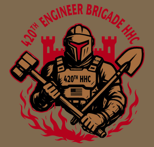 420th Engineer Brigade -HHC shirt design - zoomed