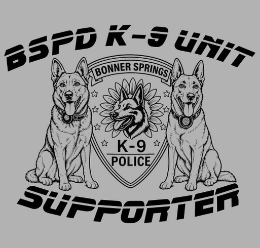 Bonner Springs K-9 Unit Fundraiser shirt design - zoomed