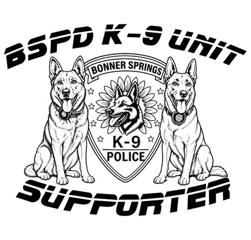 Bonner Springs K-9 Unit Fundraiser shirt design - zoomed