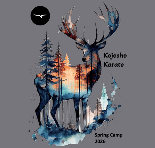 Kojosho Karate Spring Camp shirt design - zoomed