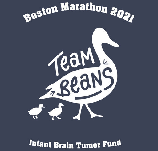 Team Beans for the Boston Marathon shirt design - zoomed