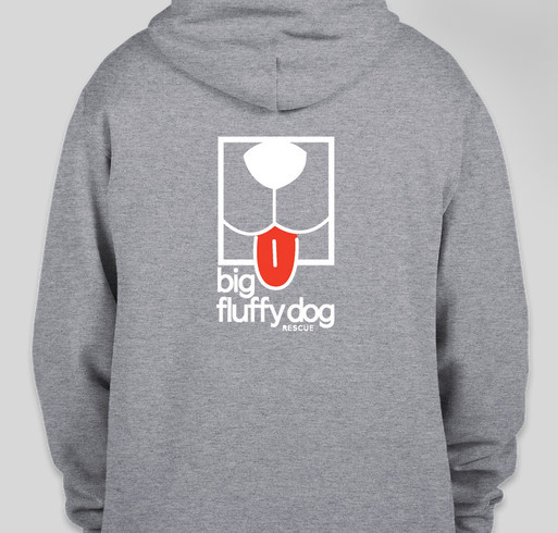 Big Fluffy Dog Sweatshirts Fundraiser - unisex shirt design - back
