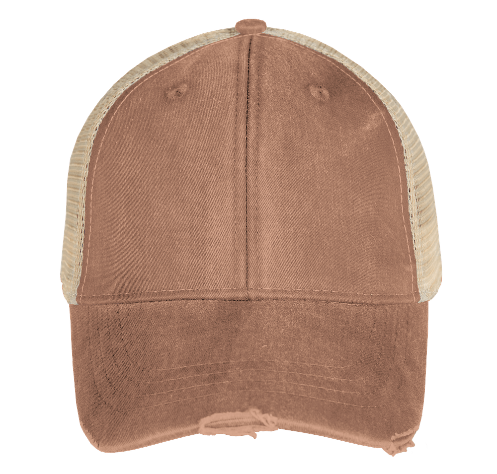 Adams Pigment Dyed Distressed Trucker Hat