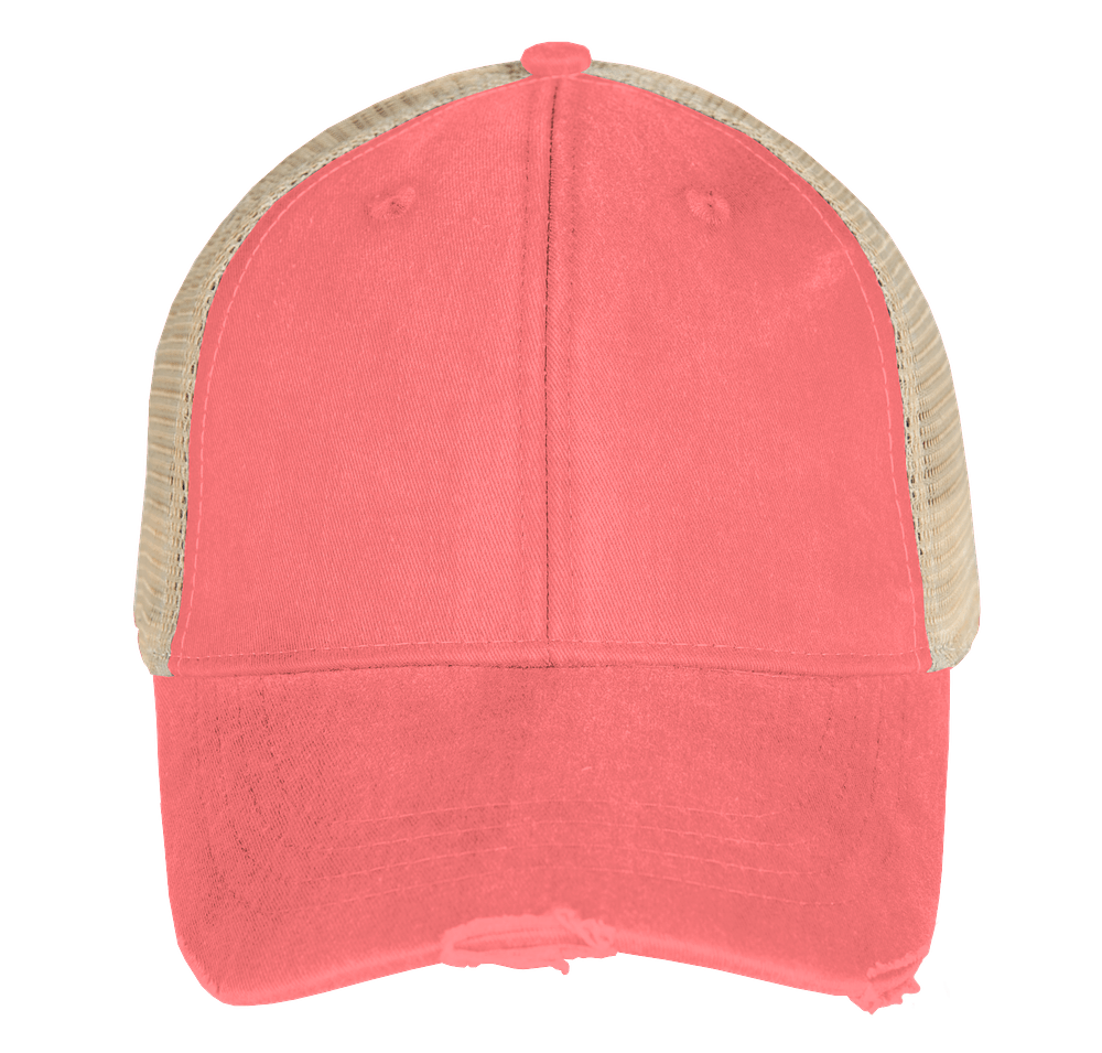 Adams Pigment Dyed Distressed Trucker Hat