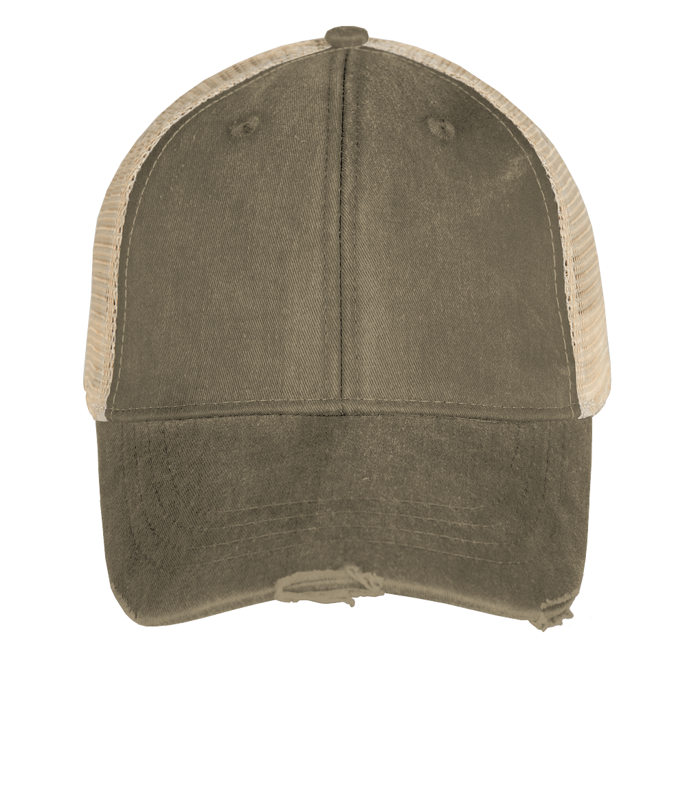 Adams Pigment Dyed Distressed Trucker Hat