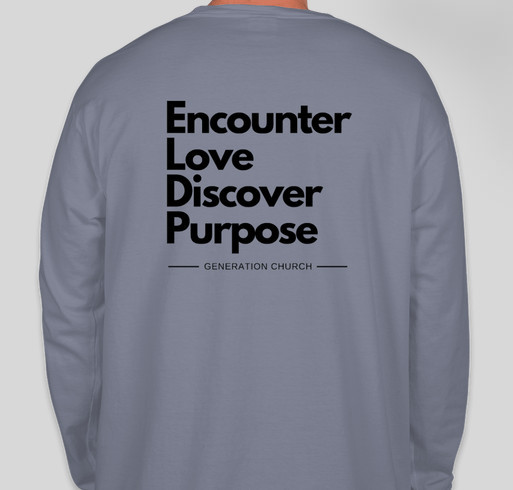 The Original Generation Church Fundraiser - unisex shirt design - back