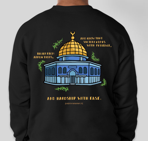 Palestine Sweatshirt Fundraiser Fundraiser - unisex shirt design - back