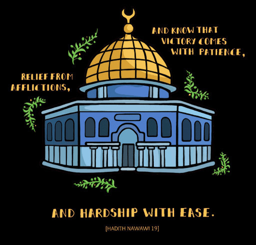 Palestine Sweatshirt Fundraiser shirt design - zoomed