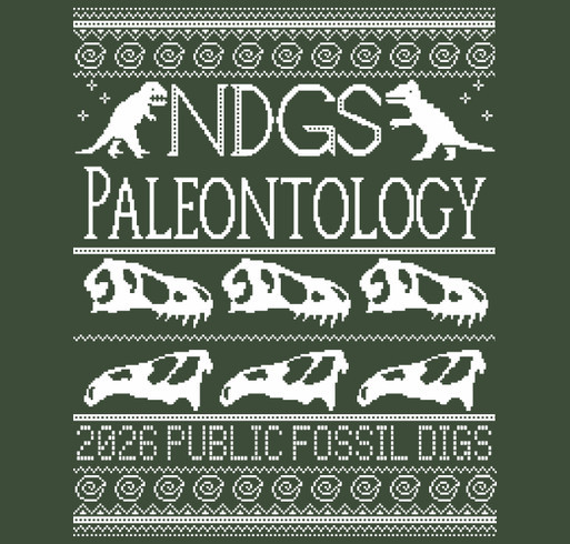 2026 NDGS Paleontology Public Fossil Digs Shirts shirt design - zoomed