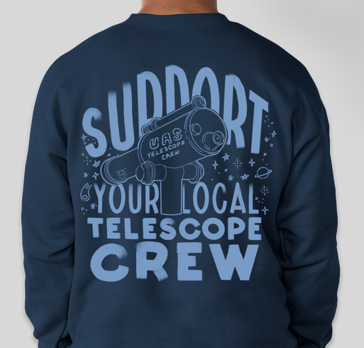 UAS Telescope Crew Fundraiser - unisex shirt design - back
