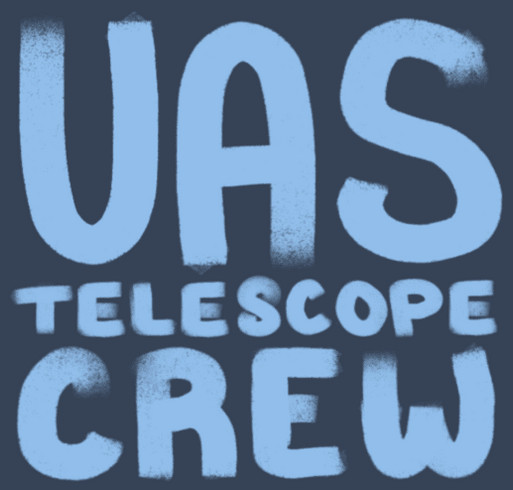UAS Telescope Crew shirt design - zoomed