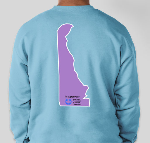 Save A Life Delaware t-shirt and hoodie fundraiser Fundraiser - unisex shirt design - back