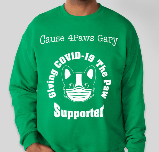 Giving Covid-19 the Paw! - Cause 4 Paws Gary Fundraiser Fundraiser - unisex shirt design - front