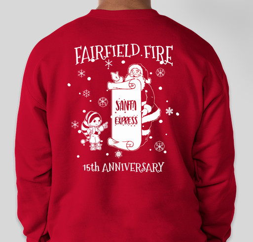 Fairfield Firefighters Charitable - Santa Express Fundraiser - unisex shirt design - back