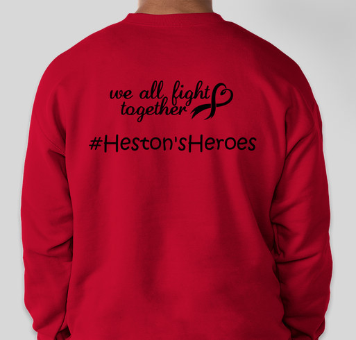 Heston's Heroes Fundraiser - unisex shirt design - back