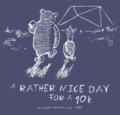A Rather Nice Day for a 10k shirt design - zoomed