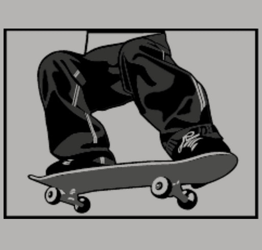 Skateboard hoodies shirt design - zoomed
