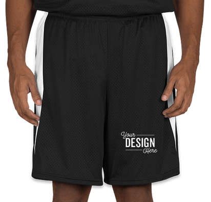 Augusta Top Score Lacrosse Shorts - Black / White