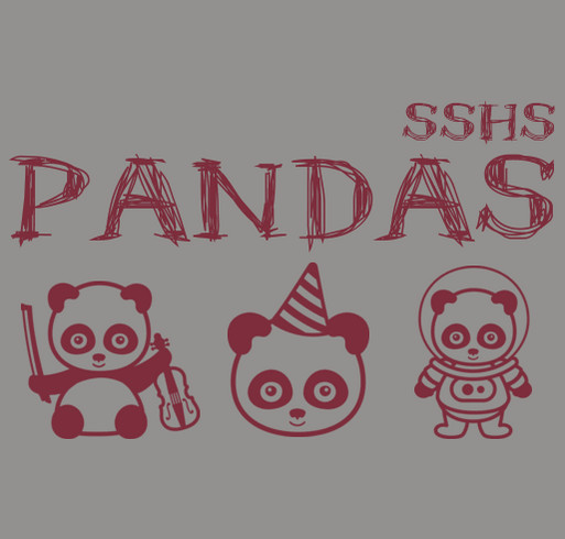 Panda Pride at Saint Saviour HS shirt design - zoomed
