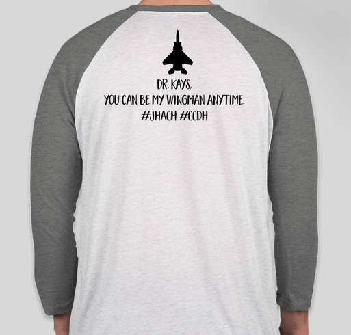 Be B-Mav’s Wingman! Fundraiser - unisex shirt design - back