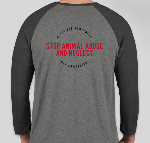 Team Winston- Stop Animal Abuse and Neglect Fundraiser - unisex shirt design - back
